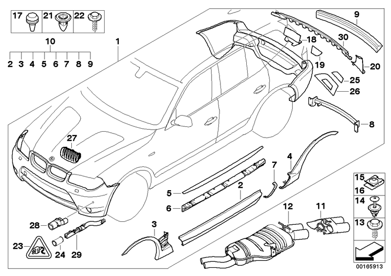 BMW Wheel Arch Cover Rear Right