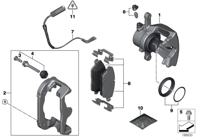 Textar BMW Brake Pad Wear Sensor Rear