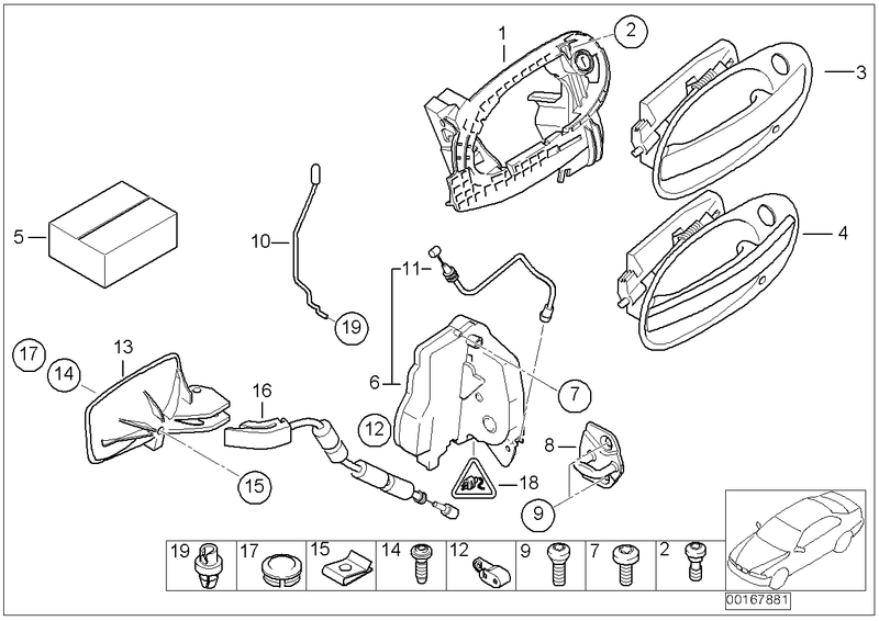 Genuine BMW Latch Striker