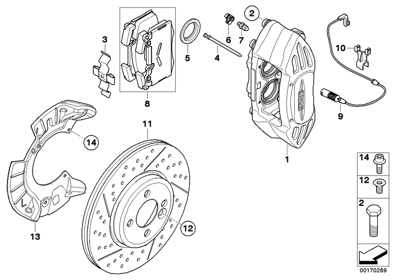 Genuine BOWA Mini Brake Pad Wear Sensor