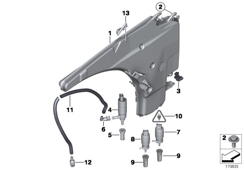 BMW Windscreen Washer Pump ­