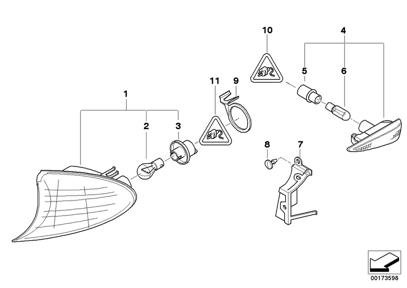 Genuine BMW Turn Indicator Front