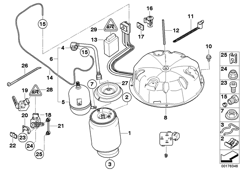 BMW Pneumatic Air Spring Suspension Rear