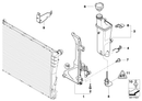BMW Engine Radiator Coolant Water Expansion Tank