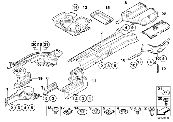 Genuine BMW Heat Insulation Engine Support