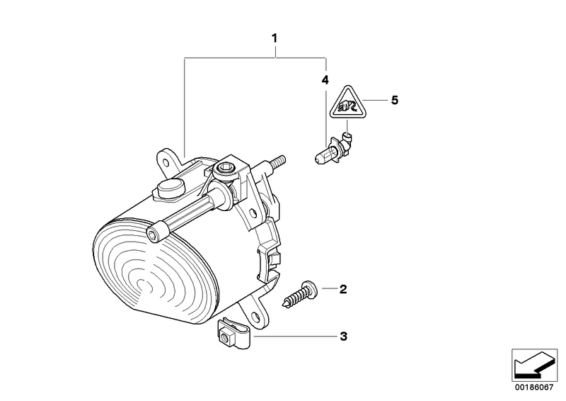 Genuine BMW Fog Light