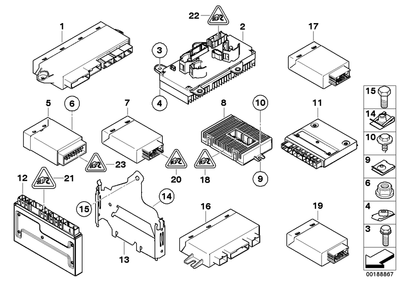 Genuine BMW Adaptive Headlight Control Unit