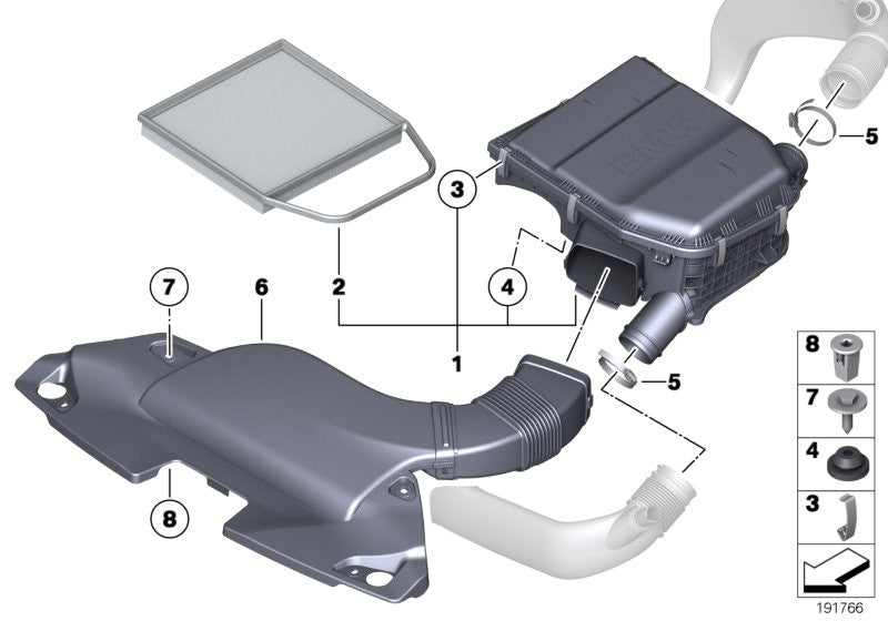 Genuine Kolbenschmidt BMW Engine Air Filter ­