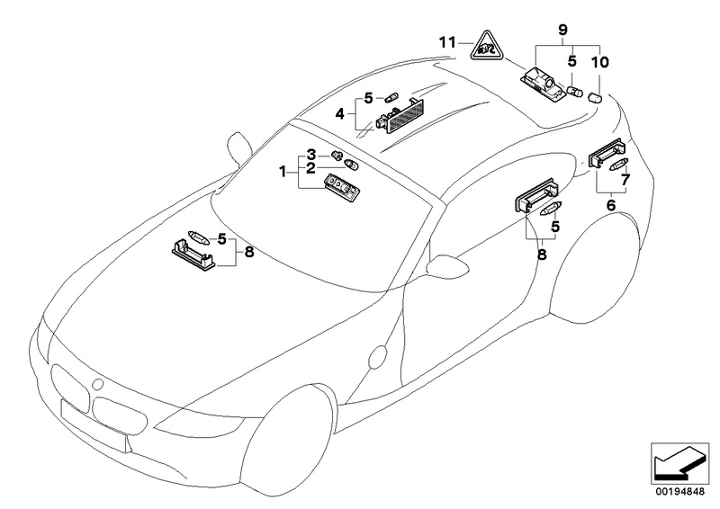 Genuine BMW MINI Interior Courtesy Bulb Socket