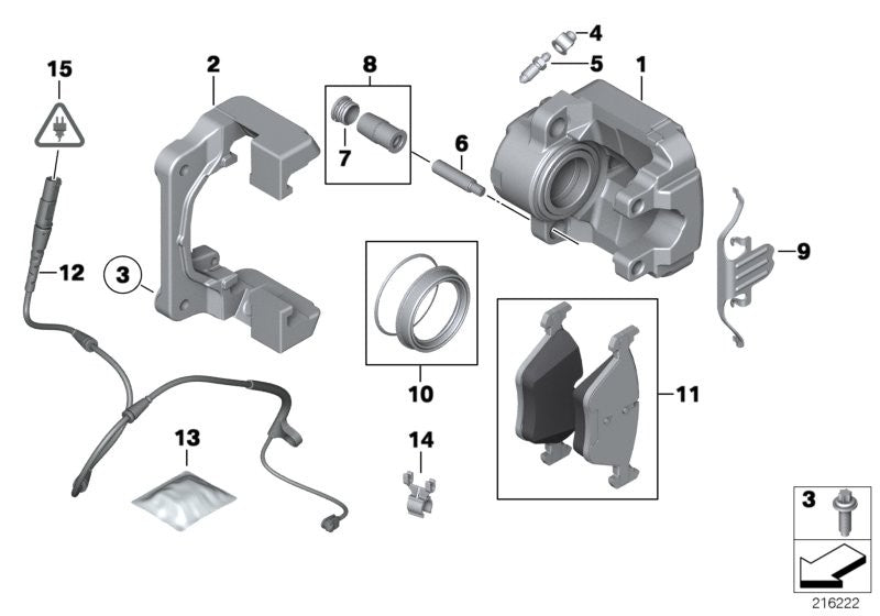 BMW Brake Pad Wear Sensor Front