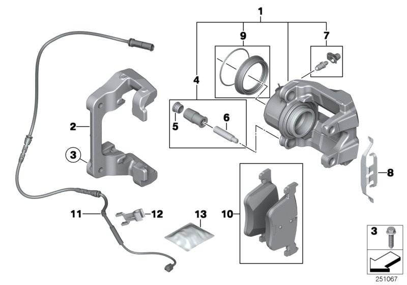 Genuine Textar BMW Brake Pad Set Front