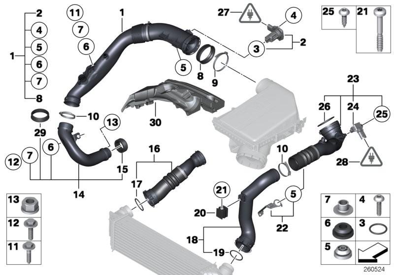 BMW Boost Pressure Sensor Intake Manifold