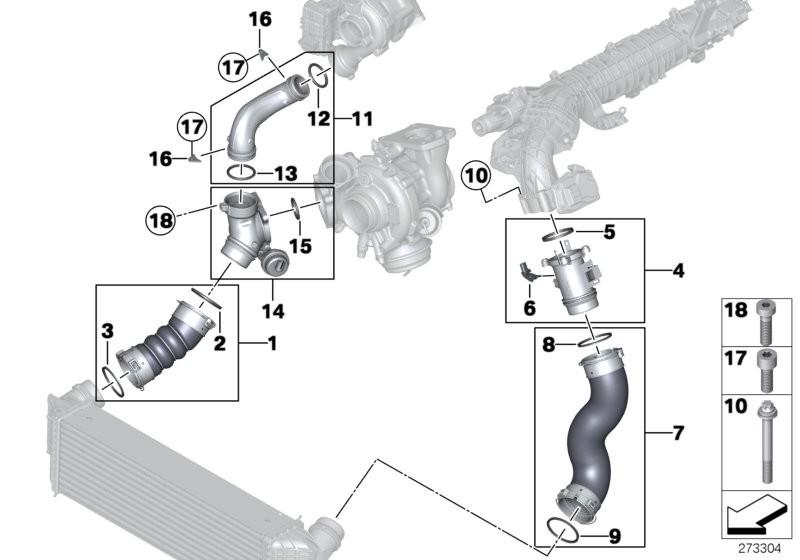 Genuine BMW Mini Turbo Air Hose Seal