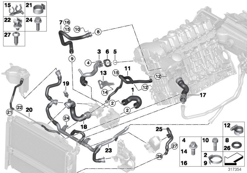 BMW Engine Coolant Radiator Hose