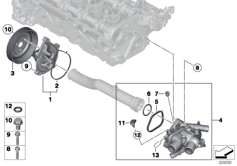 BMW Mini Engine Water Pump Pulley