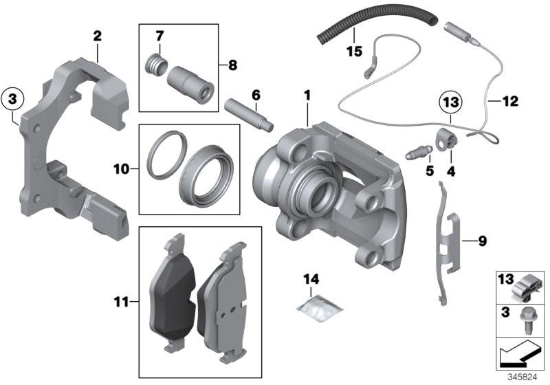 BMW Brake Pad Set Rear