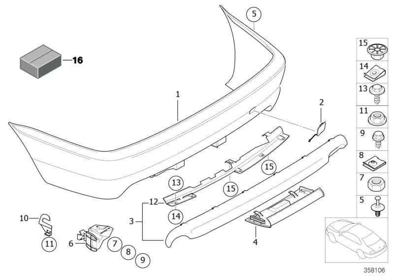 Genuine BMW Trailer Coupling Flap