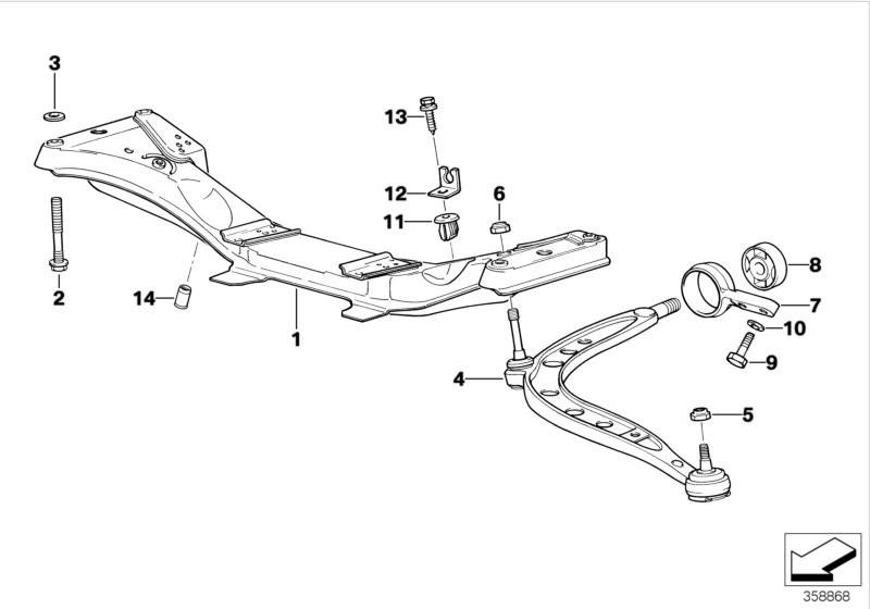 Genuine BMW Subframe Bolt