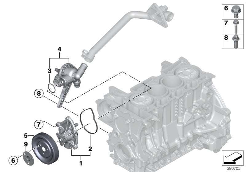 BMW Mini Engine Water Pump Pulley