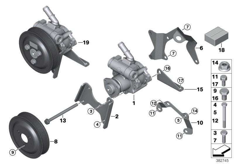 Genuine LuK BMW Hydraulic Power Steering Pump