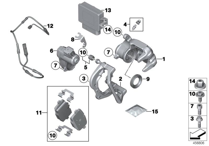 BMW Brake Pad Set Rear ­