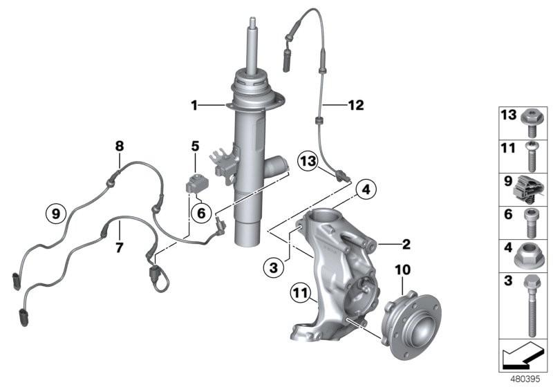 BMW ABS Wheel Speed Sensor Pulse Generator