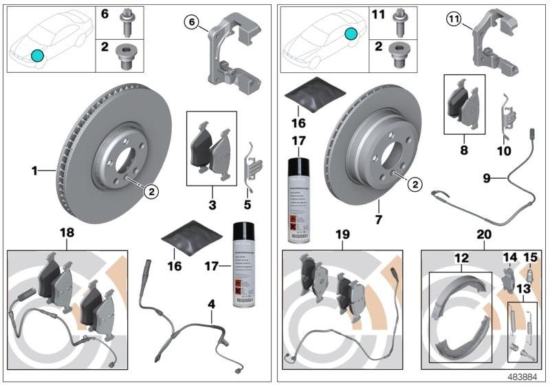 BMW Brake Pad Set Rear