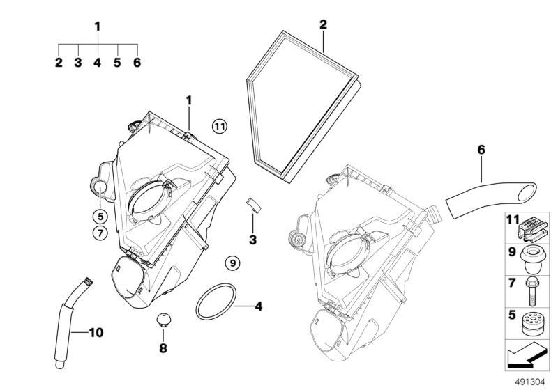 Genuine Mahle BMW Engine Air Filter