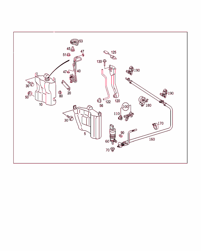 Mercedes-Benz Windshield Washing Reservoir
