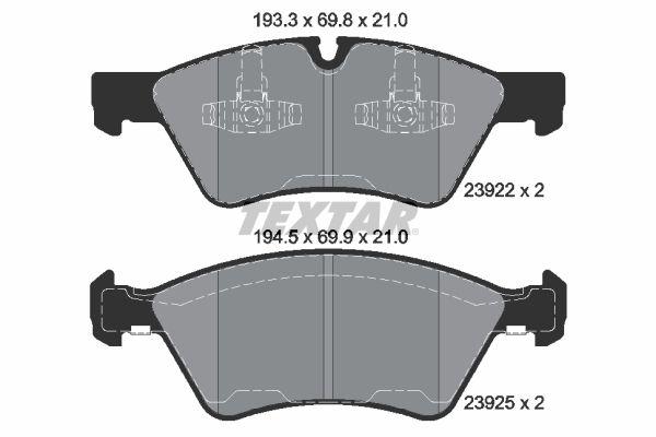 Mercedes-Benz Brake Pad Set Front­ 2392201