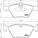 Genuine Hella Pagid Brake Pad Set