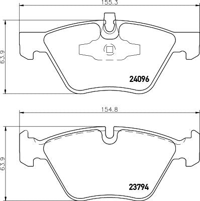 Genuine Hella Pagid Brake Pad Set