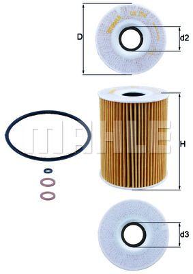 Genuine Mahle BMW Engine Oil Filter Kit M3