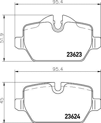 BMW Brake Pad Set Rear