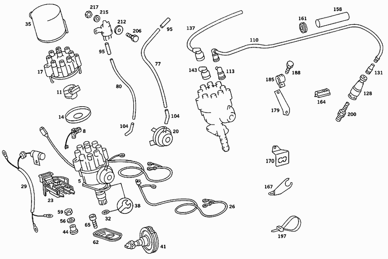 Genuine Bosch Mercedes-Benz Distributor Cap