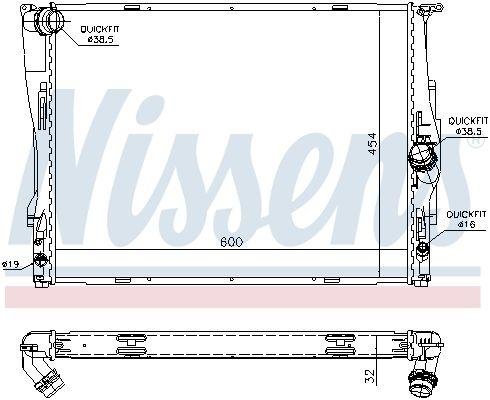 BMW Engine Cooling Water Radiator