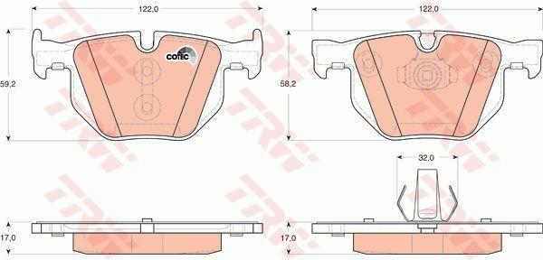 BMW Brake Pad Set Rear