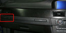 Genuine BMW Cup Holder Cap Strip Black and Chrome Passengers Side