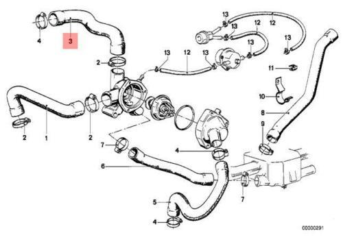 BMW Engine Radiator Coolant Water Hose