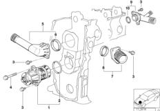 Genuine Behr BMW Engine Coolant Thermostat Housing and Seal